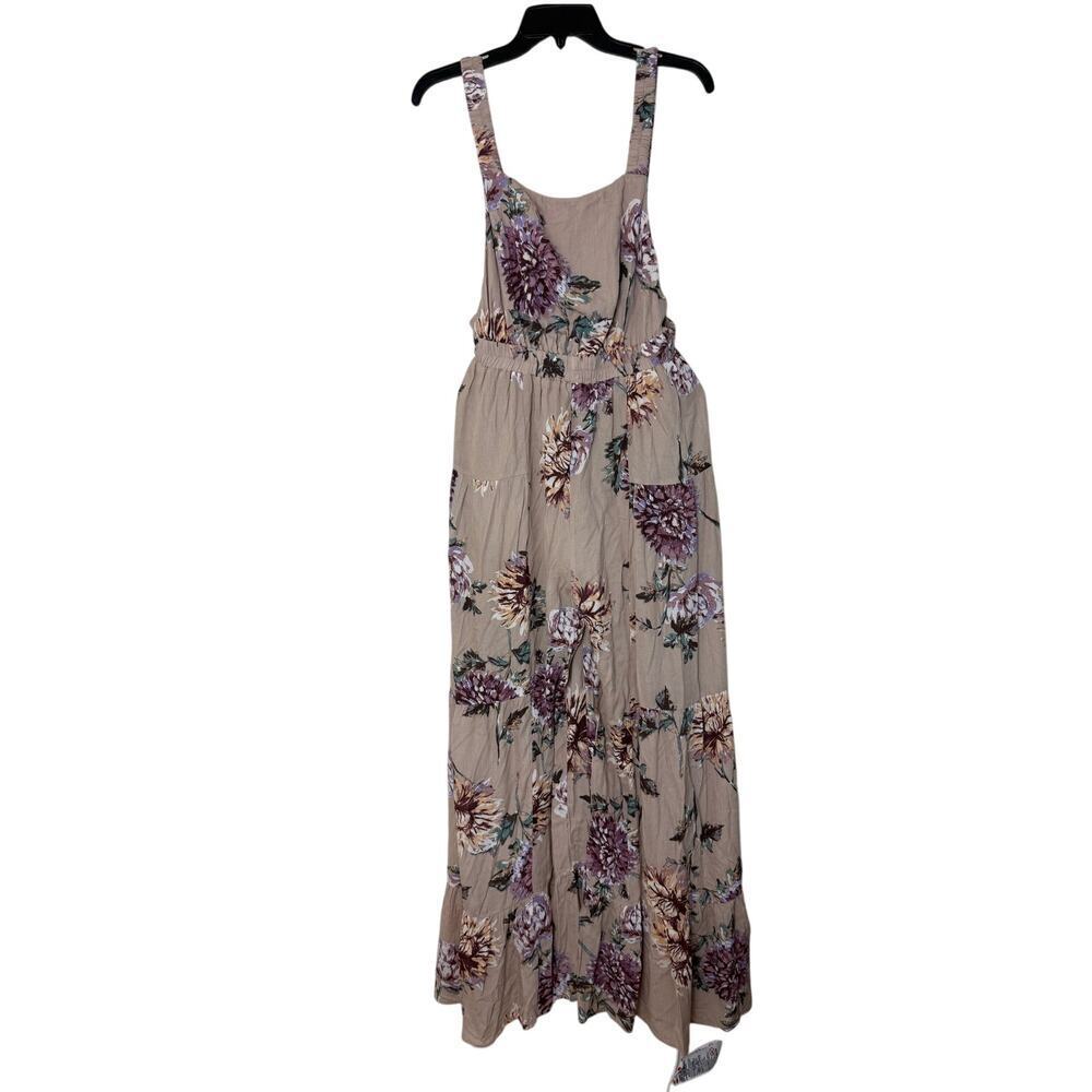 Gypsy & Gold Women's Floral Jumpsuit - Size S beige floral